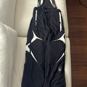 Spyder Kids Black/white Snow Pants Size 16